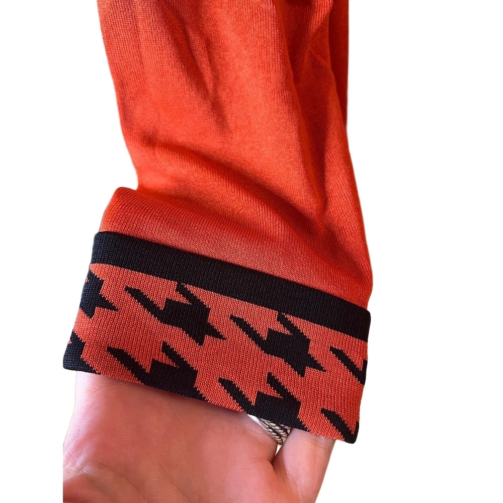 Misook Red Open Front Houndstooth Collar Unstruct… - image 4